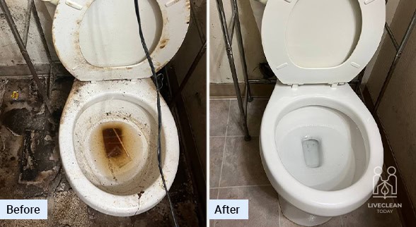 before and after deep cleaning in Spokane, WA