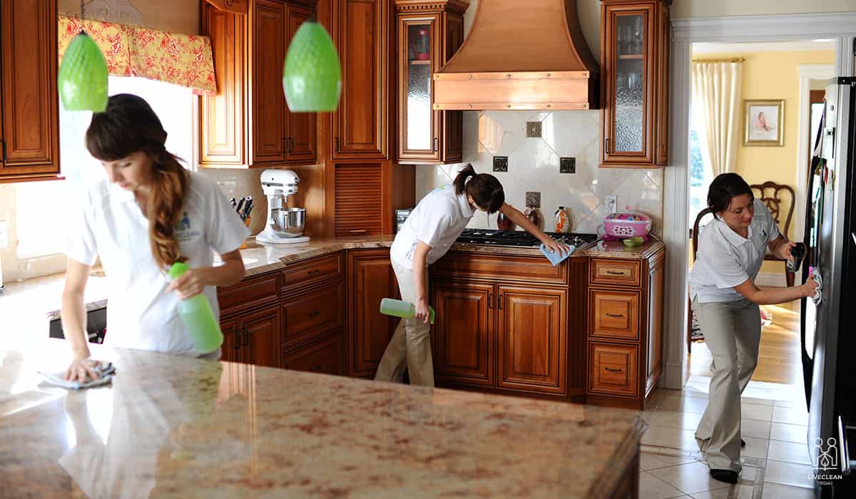 Kitchen cleaning process