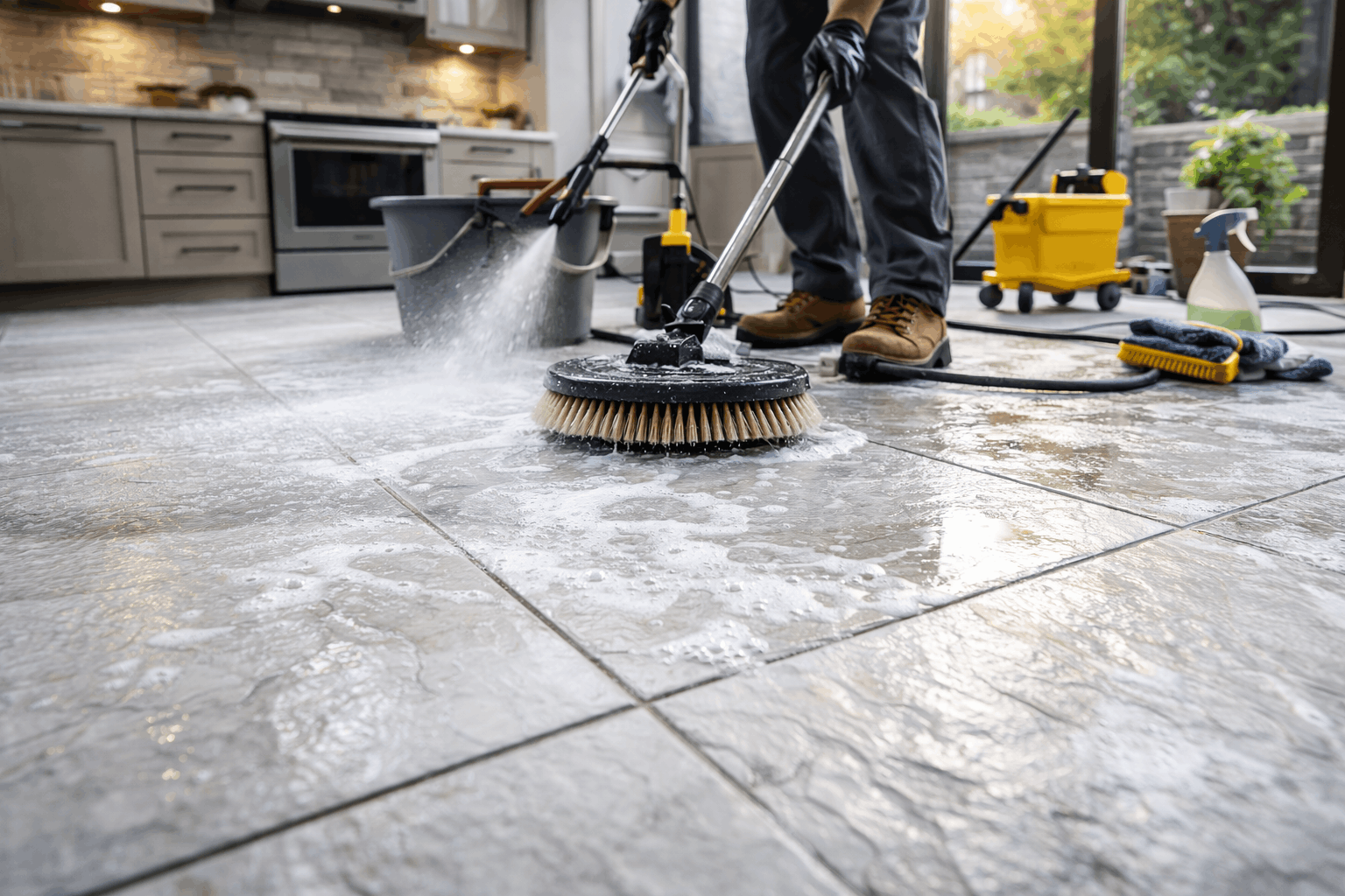 Slate Floor Cleaning Services in Spokane