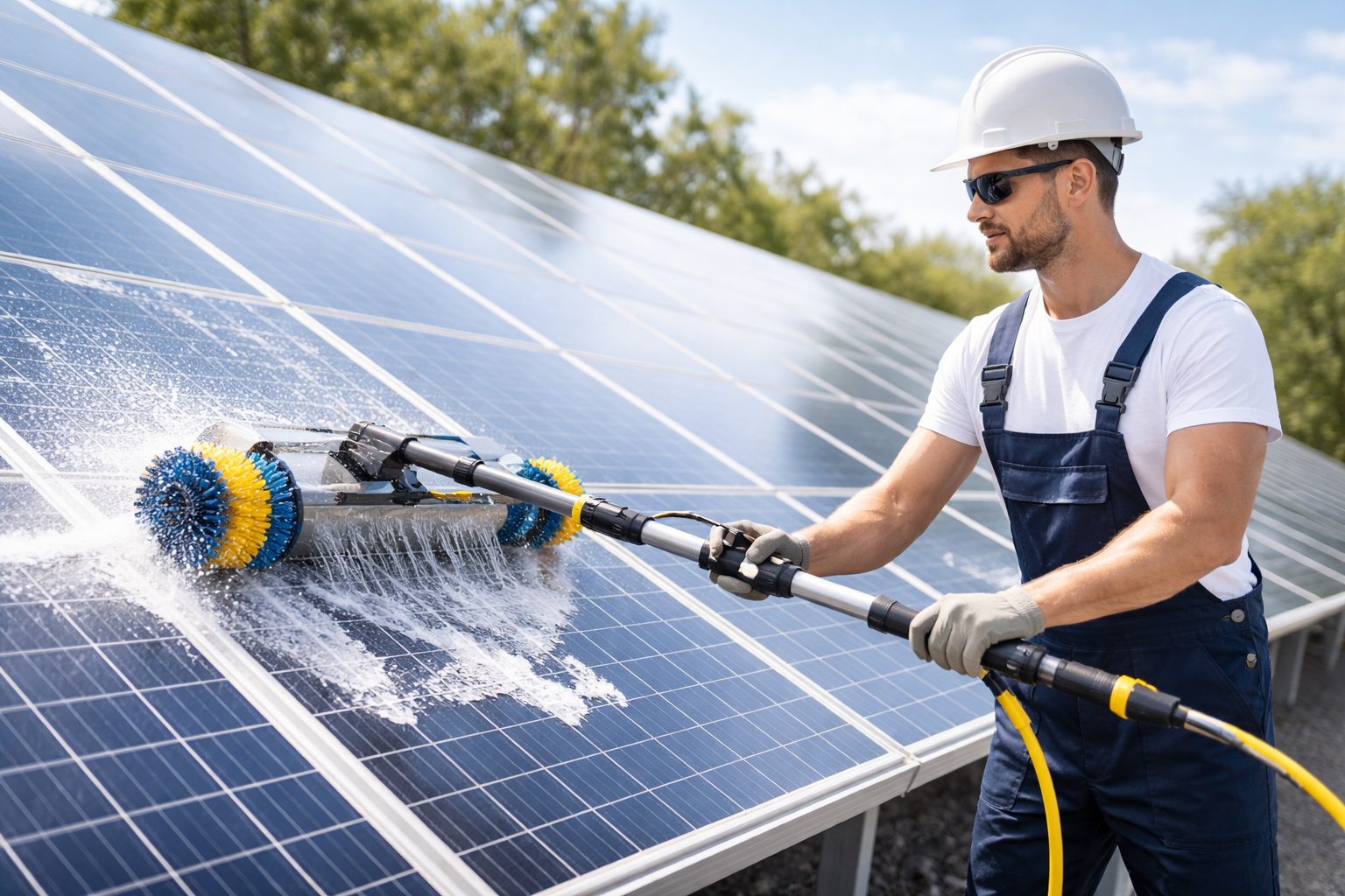 Our Professional Solar Panel Cleaning Process