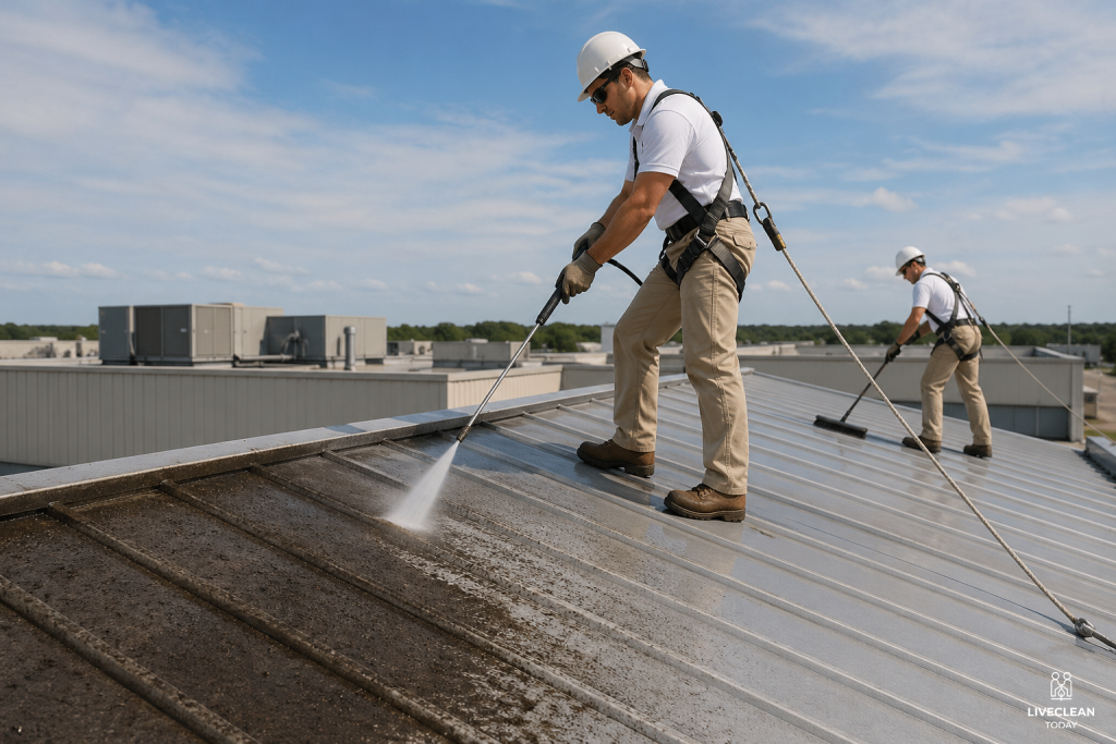 How the Roof Cleaning Process Works?