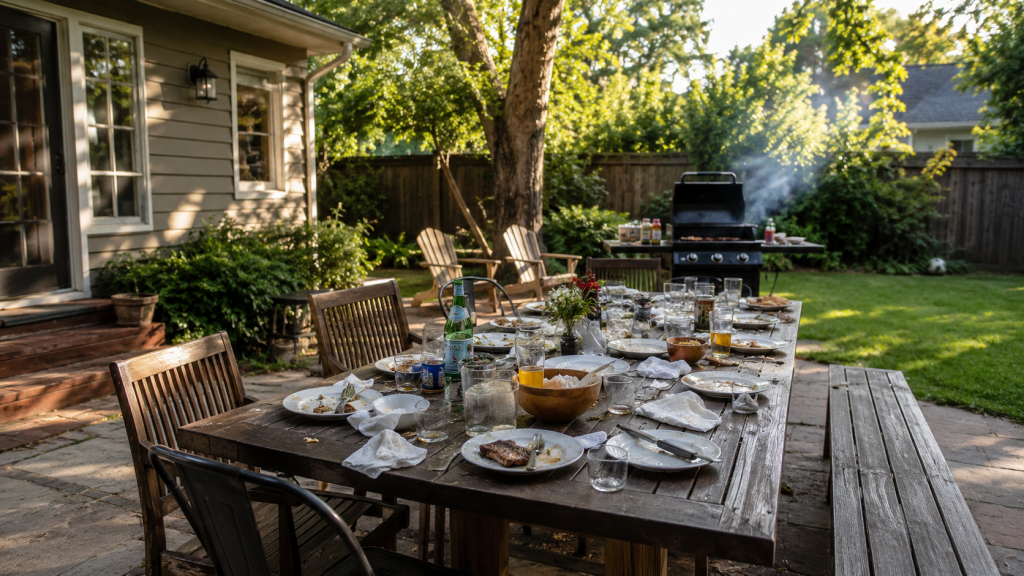 Grease Stains on the Deck and Patio